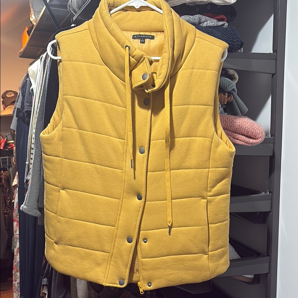 Yellow Quilted Vest